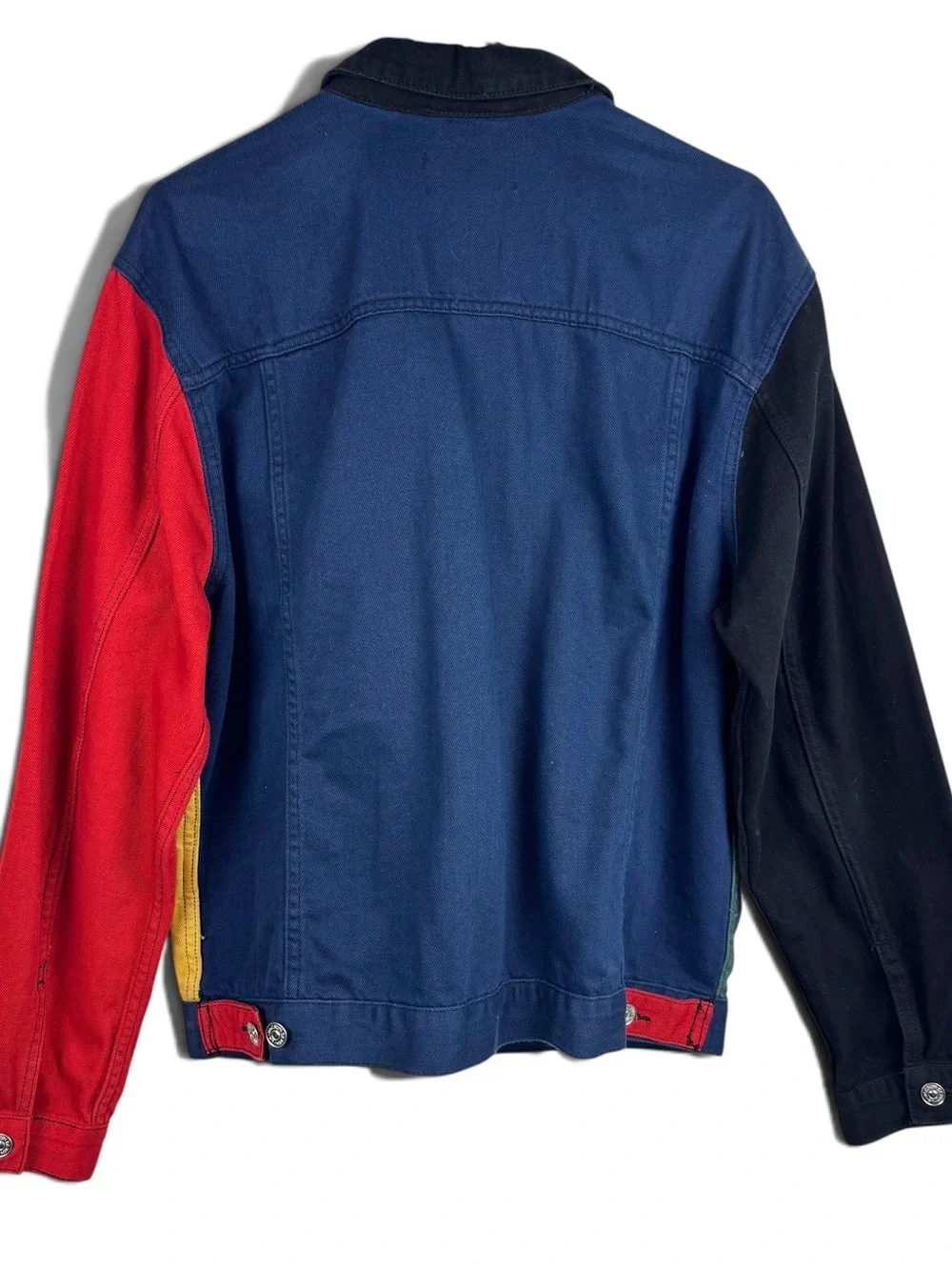 PacSun Men’s Colorblock Denim Trucker Jacket Y2K Style Size M